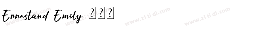 Ernestand Emily字体转换